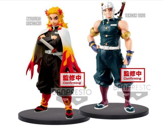 Kimetsu no Yaiba FIGURE A:Kyojuro Rengoku and B:Tengen Uzui