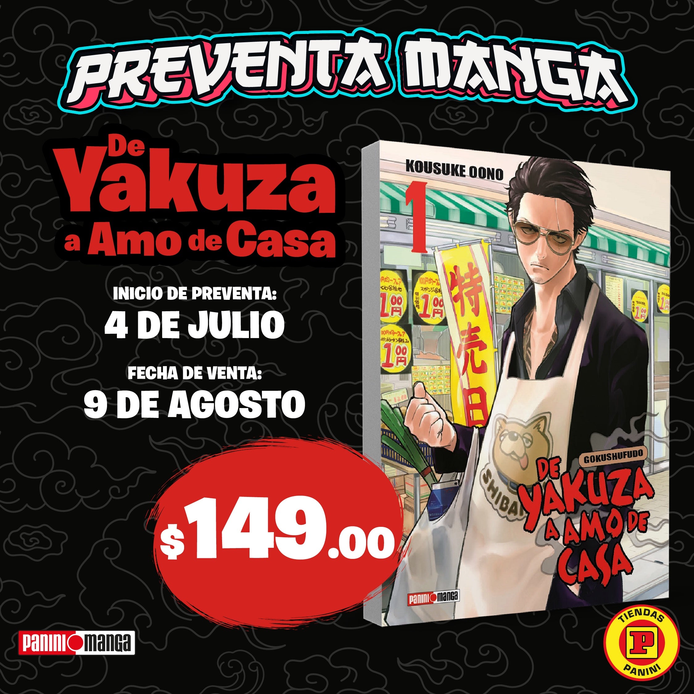 DE YAKUZA A AMO DE CASA N.1-Mangas Panini-PANINI-Akibara Xpress