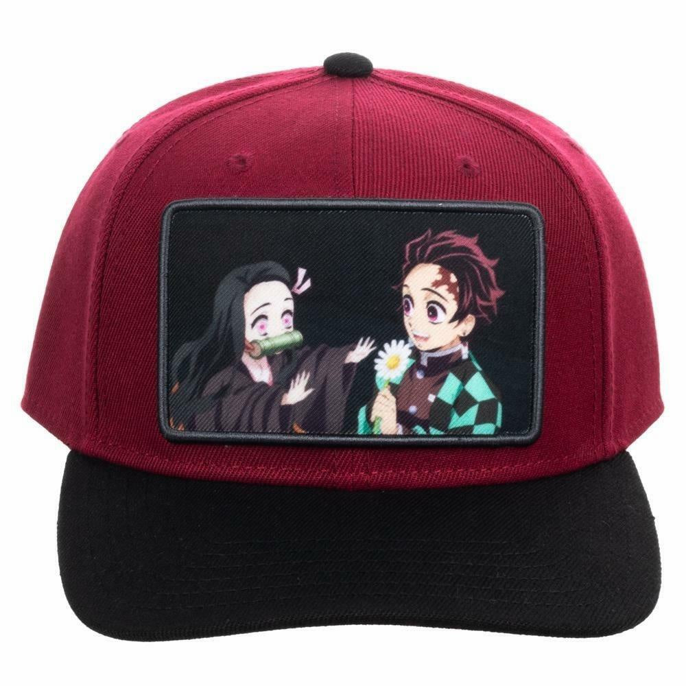 Demon Slayer Sublimated Patch Pre-Curved Snapback Hat-Gorras-BIOWORLD-Akibara Xpress