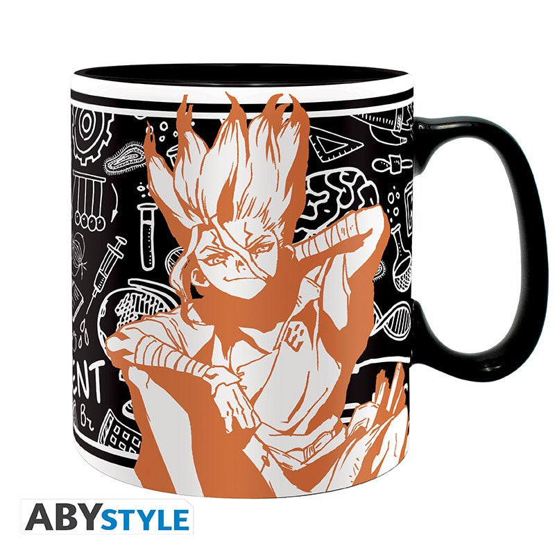 DR STONE - Senku Ishigami, 16oz. Taza-Tazas-ABYSTYLE-Akibara Xpress