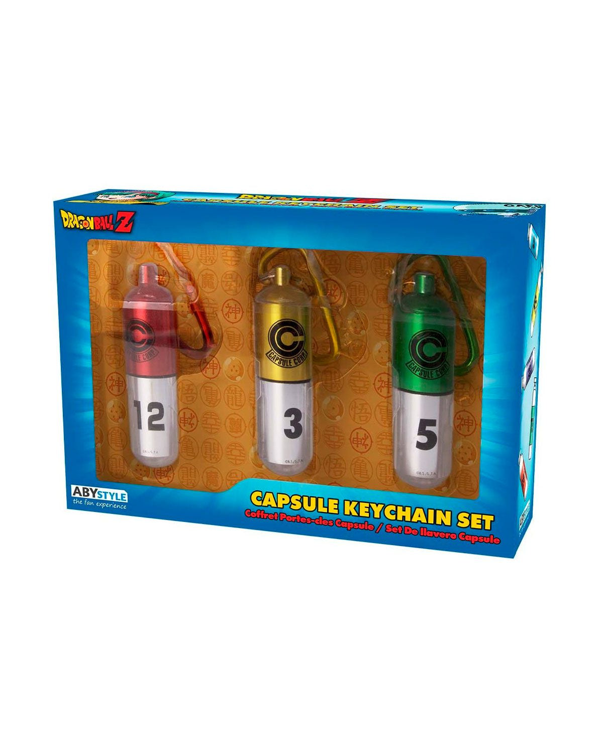 DRAGON BALL Z - Capsule Corp. Set Llaveros 3-Pc.-Llaveros-ABYSTYLE-Akibara Xpress