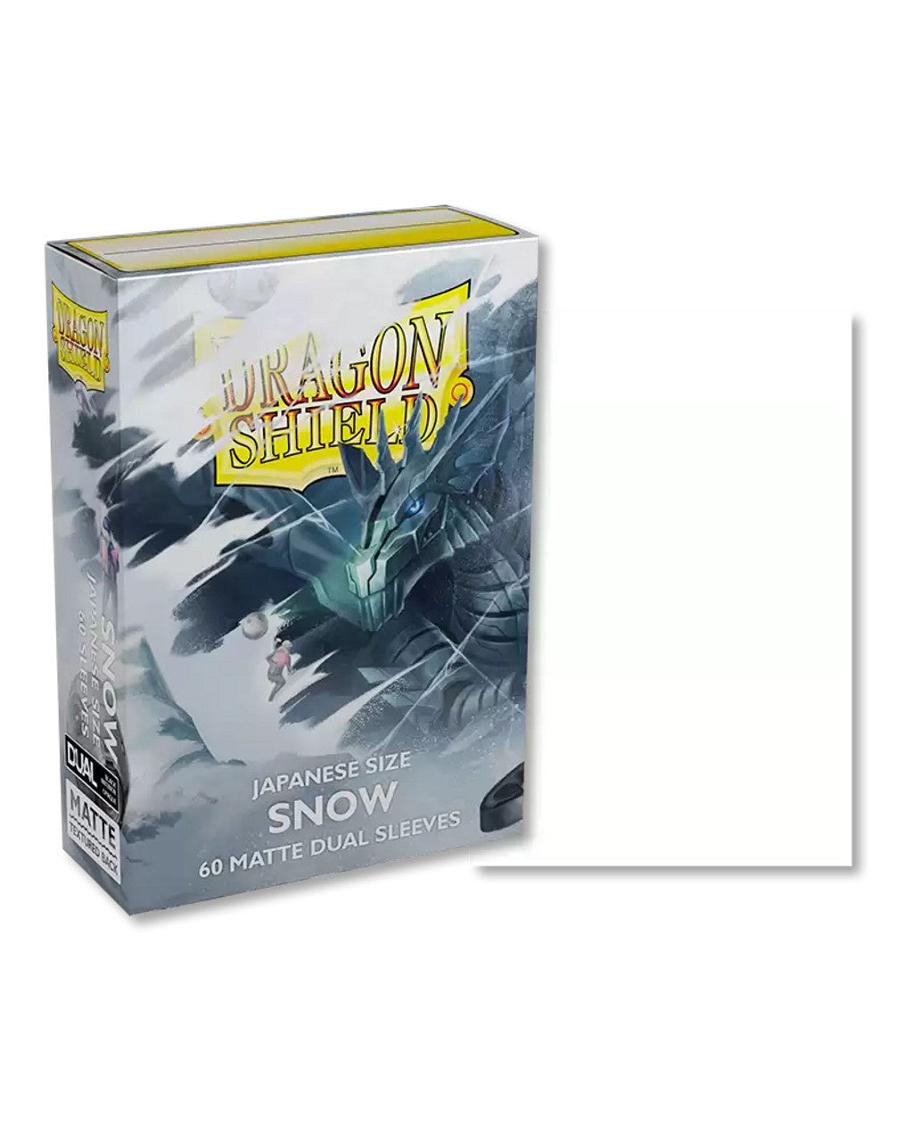 Dragon Shield MICAS: Japanese DUAL- Matte Snow 'Nirin' (60 ct.)-TCG-DRAGON SHIELD-Akibara Xpress