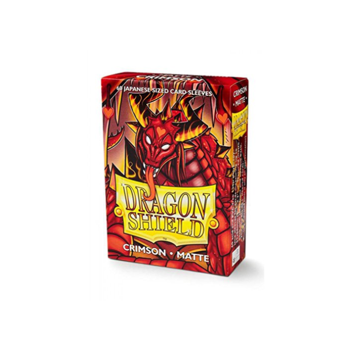 Dragon Shield Micas: Japanese- Matte Crimson (60 ct.)-TCG-Juegos de Mesa-Akibara Xpress