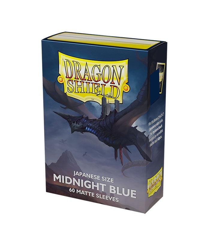 Dragon Shield Micas: Japanese- Matte Midnight Blue (60 ct.)-TCG-Juegos de Mesa-Akibara Xpress