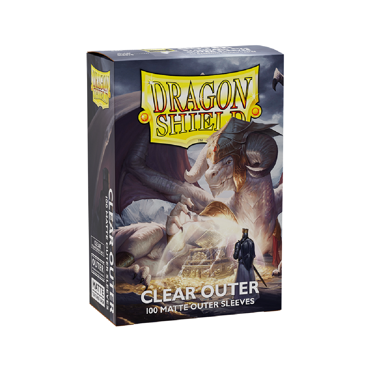 Dragon Shield MICAS: Standard- Matte Outer MICAS - Clear (100ct.)-TCG-DRAGON SHIELD-Akibara Xpress