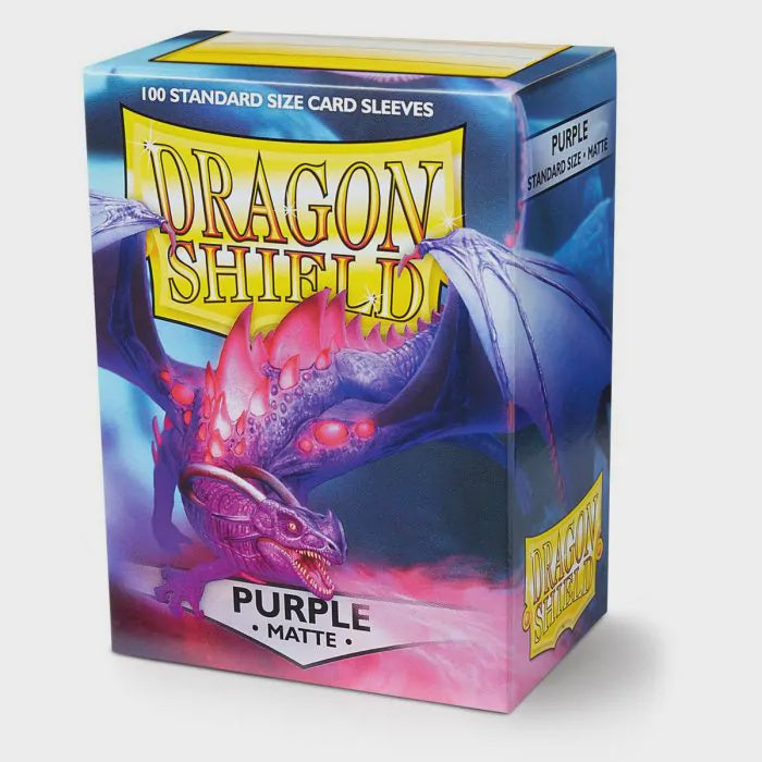 Dragon Shield Sleeves: Standard- Matte Purple (100 ct.)1-TCG-DRAGON SHIELD-Akibara Xpress