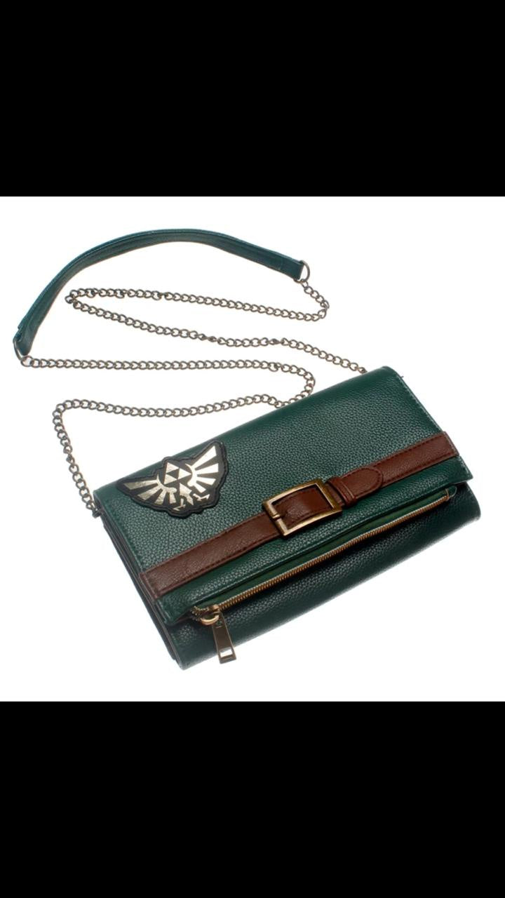 Cartera tipo Bolsa Zelda Verde