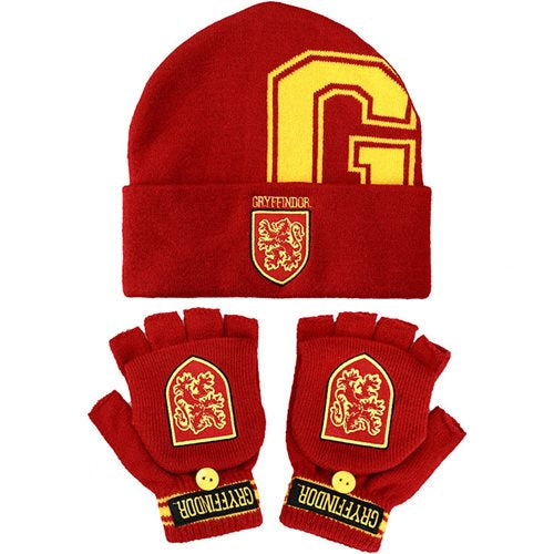 Harry Potter Gryffindor Embroidered Beanie And Glomitts Combo