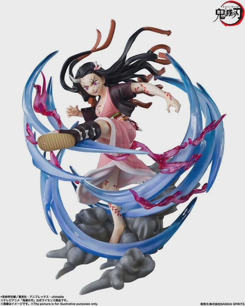 FiguartsZERO Nezuko Kamado Demon Form Advancing Ver.-Figuras-BANDAI-Akibara Xpress