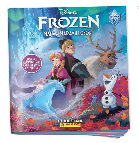 ALBUM + 4 SOBRES DE ESTAMPAS FROZEN 10 ANIVERSARIO