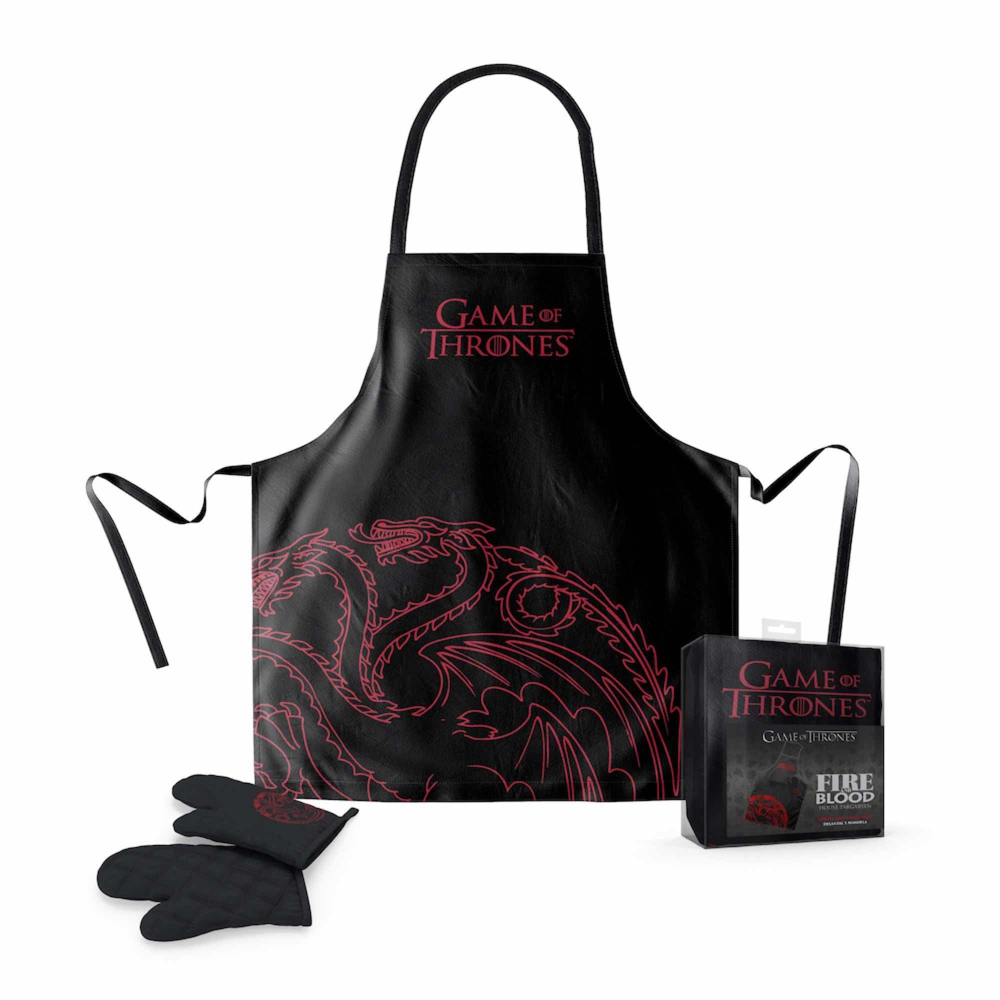 Game of Thrones Targaryen Oven Mitt and Apron Set-Accesorios-Accesorios Genericos-Akibara Xpress
