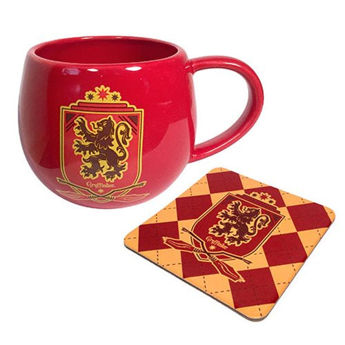 Harry Potter - Taza y Portavasos Gryffindor-Tazas-Accesorios Genericos-Akibara Xpress