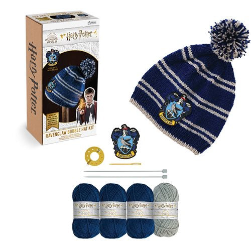 Harry Potter Wizarding World Collection Ravenclaw Bobble Hat Knitting Kit-Gorras-Creative Toys-Akibara Xpress