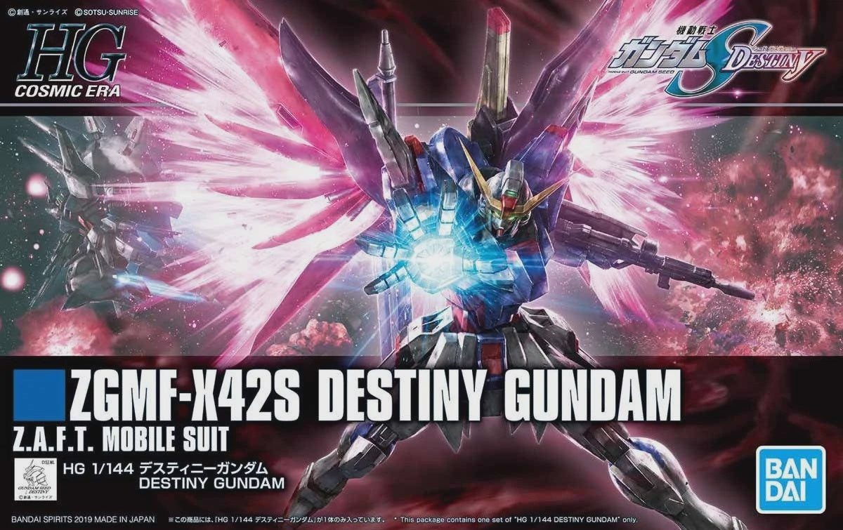HGCE 1/144 DESTINY GUNDAM-Figuras-BANDAI-Akibara Xpress