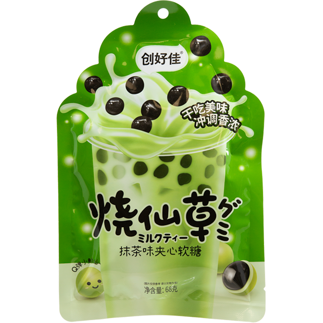 HONGYUAN DULCE DE TAPIOCA SABOR MATCHA 68g-Alimentos-Asian Food-Akibara Xpress