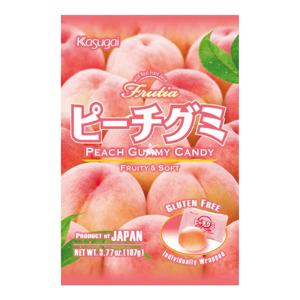 KASUGAI GOMITA SABOR DURAZNO 107g-Alimentos-Asian Food-Akibara Xpress