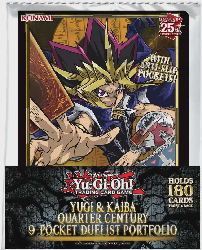 YU GI OH TCG YUGI Y KAIBA QUARTER CENTURY 9 POCKET DUELIST PORTAFOLIO