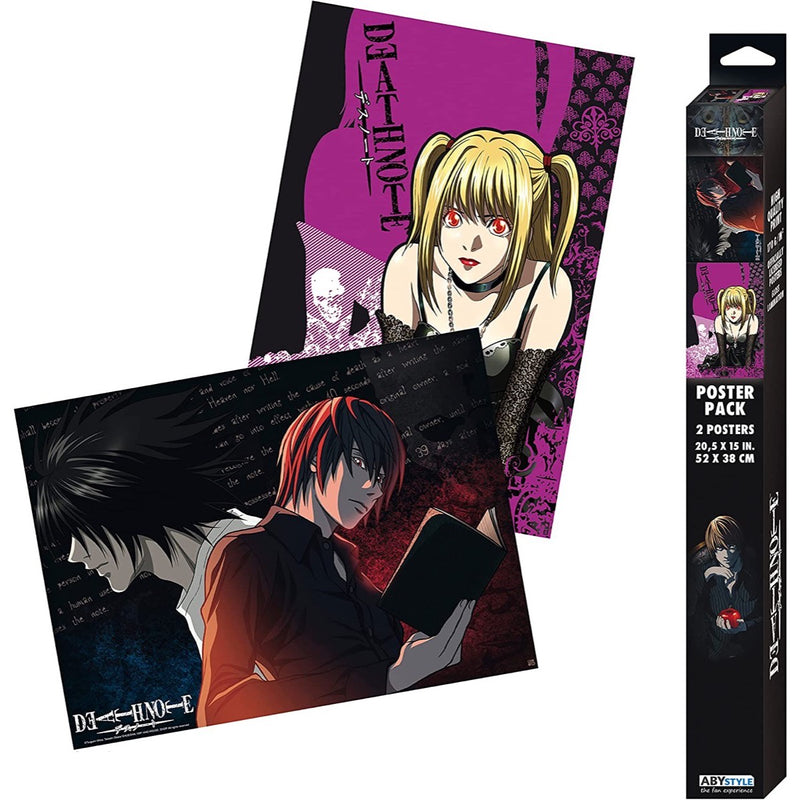 DEATH NOTE - L vs Light & Misa Boxed Poster Set