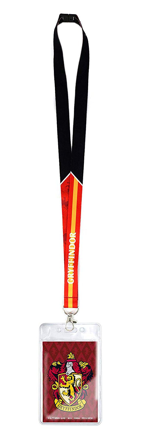 Lanyard Harry Potter Griffindor con porta gaffete-LANYARD-Llaveros-Akibara Xpress