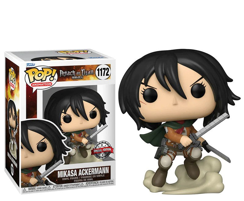 FUNKO MIKASA ACKERMAN 1172 CHALICE COLLECTIBLES EXCLUSIVE