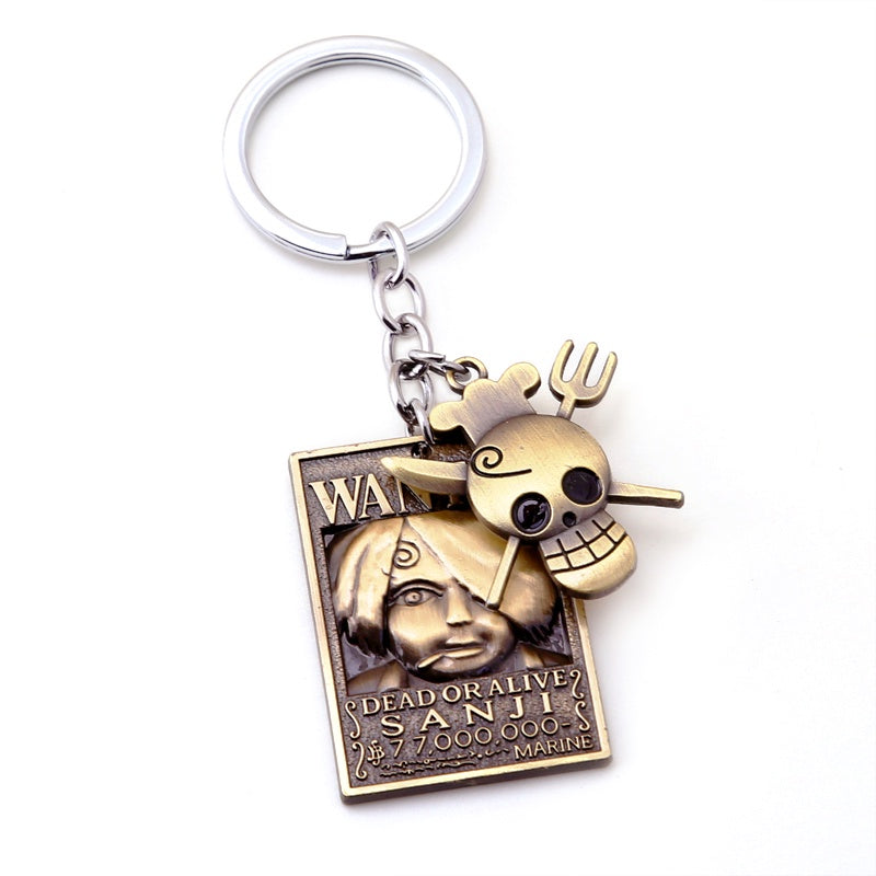 Llavero Metal One piece Sanji (Wanted)-Llaveros-Llaveros-Akibara Xpress