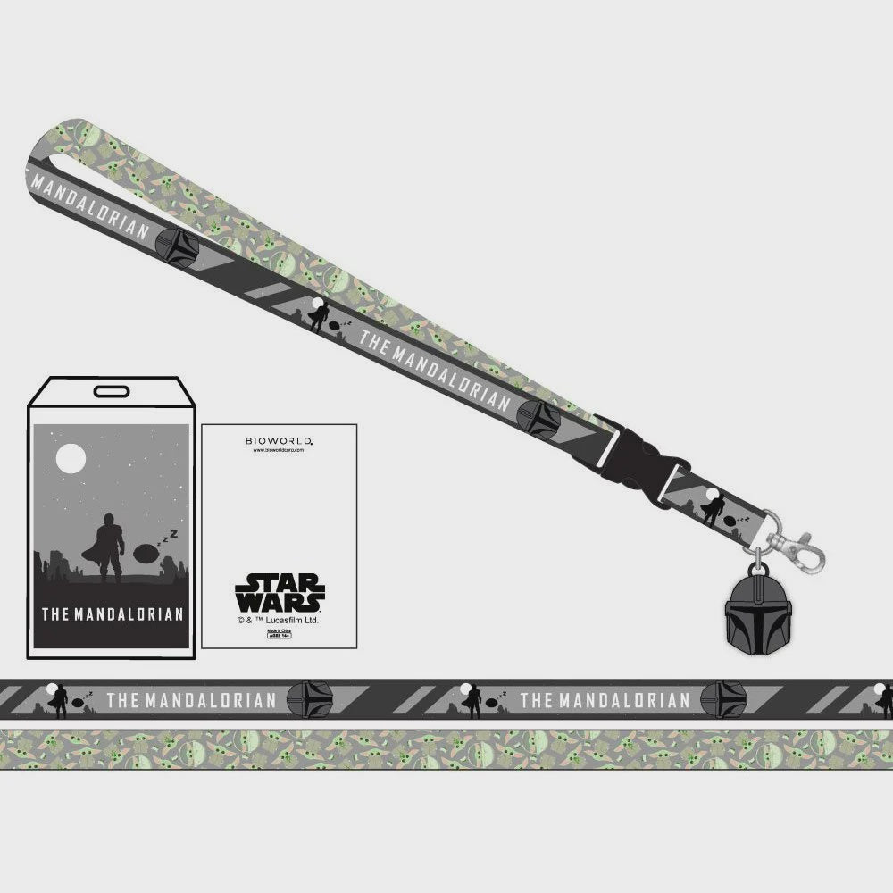 Mandalorian Mando and Child Lanyard-LANYARD-BIOWORLD-Akibara Xpress