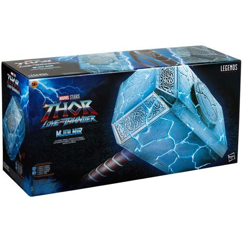 Martillo Electronico Premium Mjolnir Mighty Thor - Thor Love and Thunder Marvel 49cm-Figuras-HASBRO-Akibara Xpress