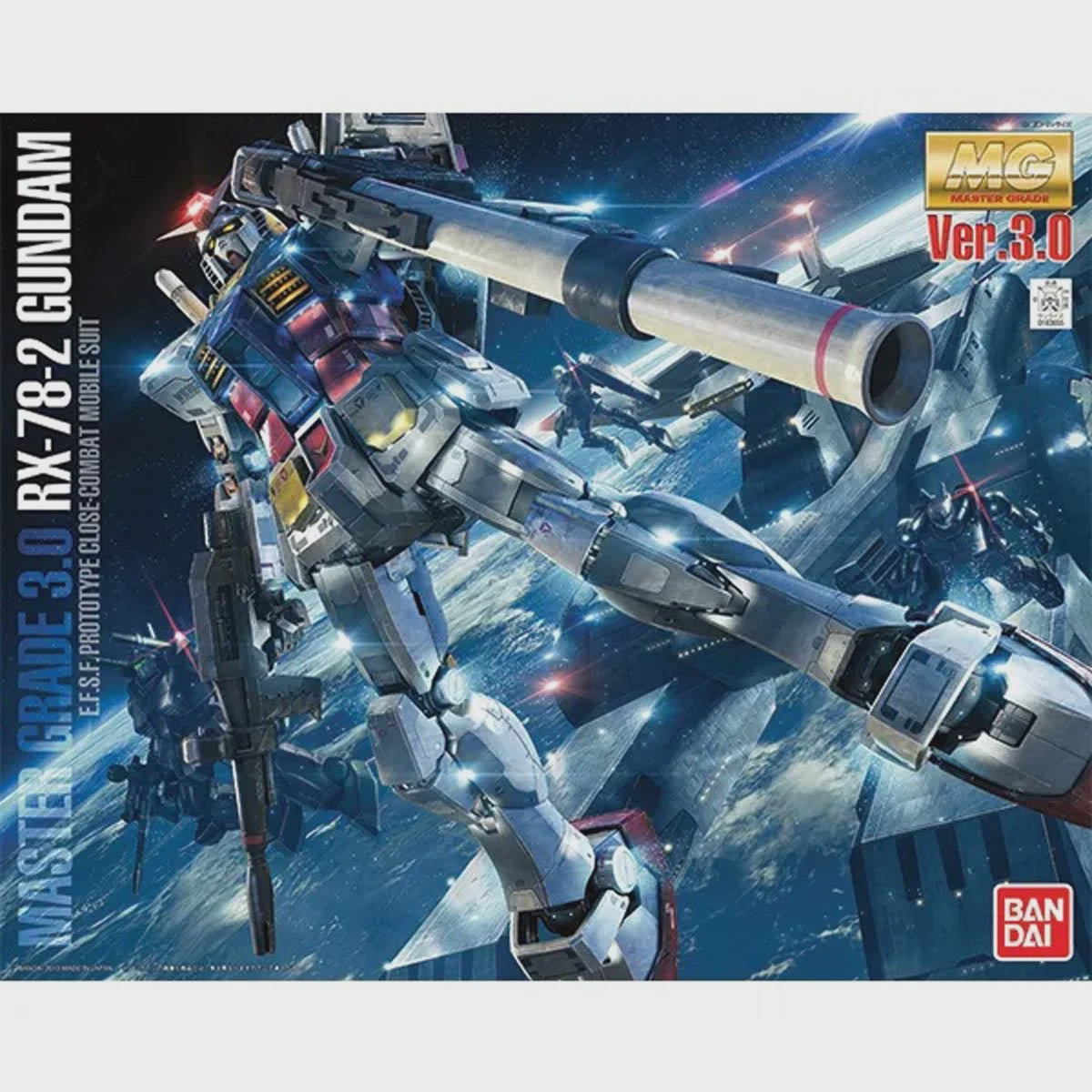 Mobile Suit Gundam RX-78-2 Gundam Version 3.0 Master Grade 1:100 Scale Model Kit-Figuras-BANDAI-Akibara Xpress