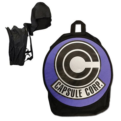 Mochila Dragon Ball Capsule Corp con Hoodie-Mochilas/Loncheras-Accesorios Genericos-Akibara Xpress