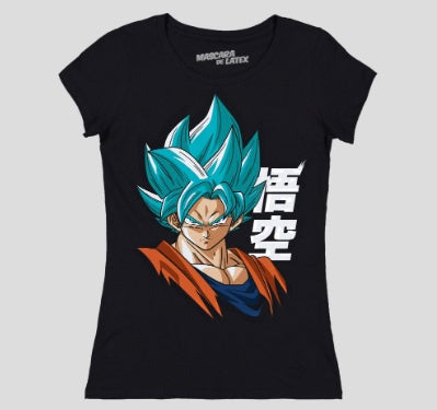 Mujer Super Saiyan Blue Negro-Ropa-Mascara de Latex-Akibara Xpress