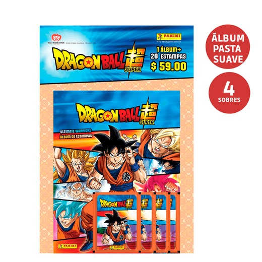 MULTISET DRAGON BALL SUPER 3 + 4 SOBRES DE ESTAMPAS-Albums-PANINI ALBUMS-Akibara Xpress