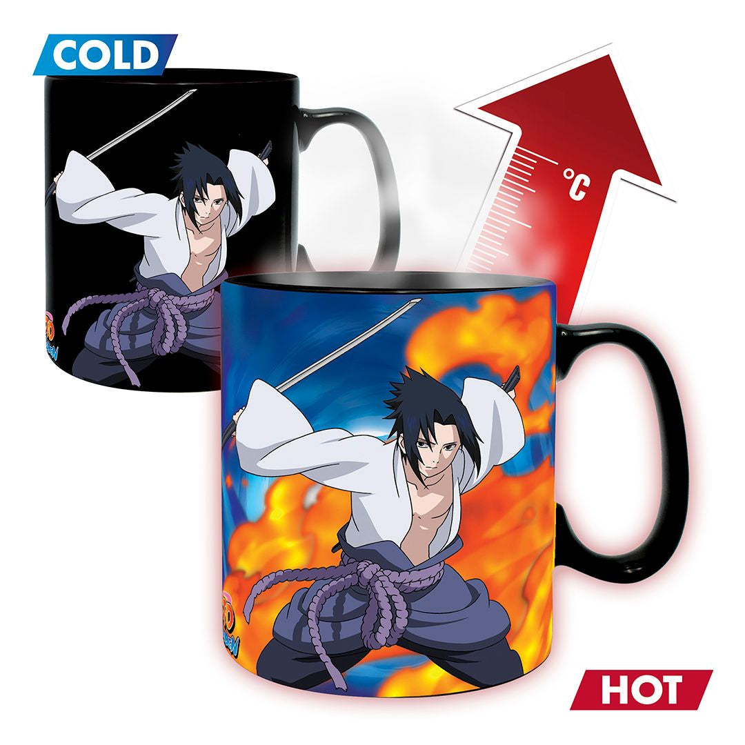 NARUTO SHIPPUDEN - Naruto and Sasuke Set Taza Magica y Portavasos