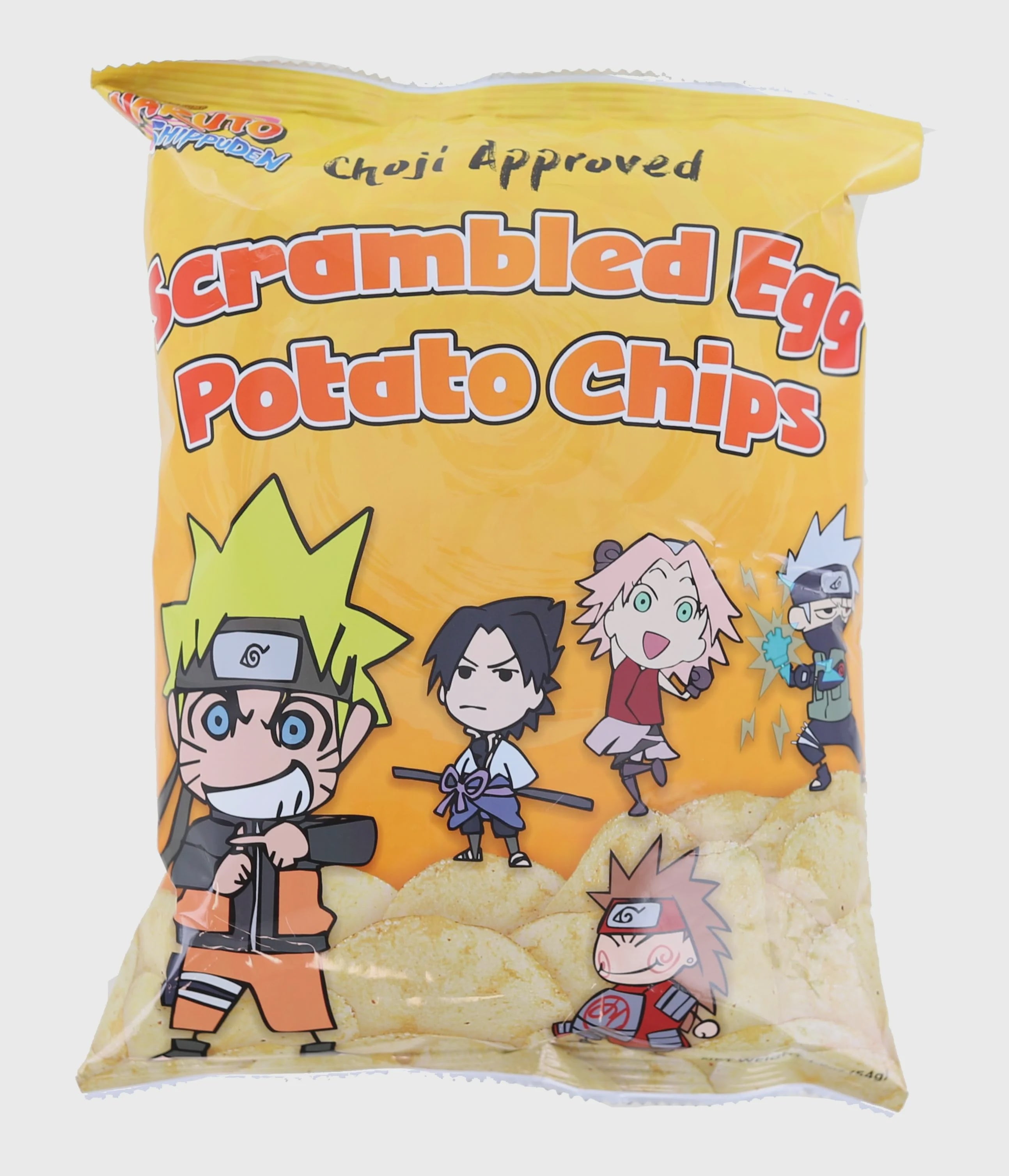 NARUTO SHIPPUDEN PAPAS FRITAS SABOR HUEVOS REVUELTOS 54g-Alimentos-Asian Food-Akibara Xpress