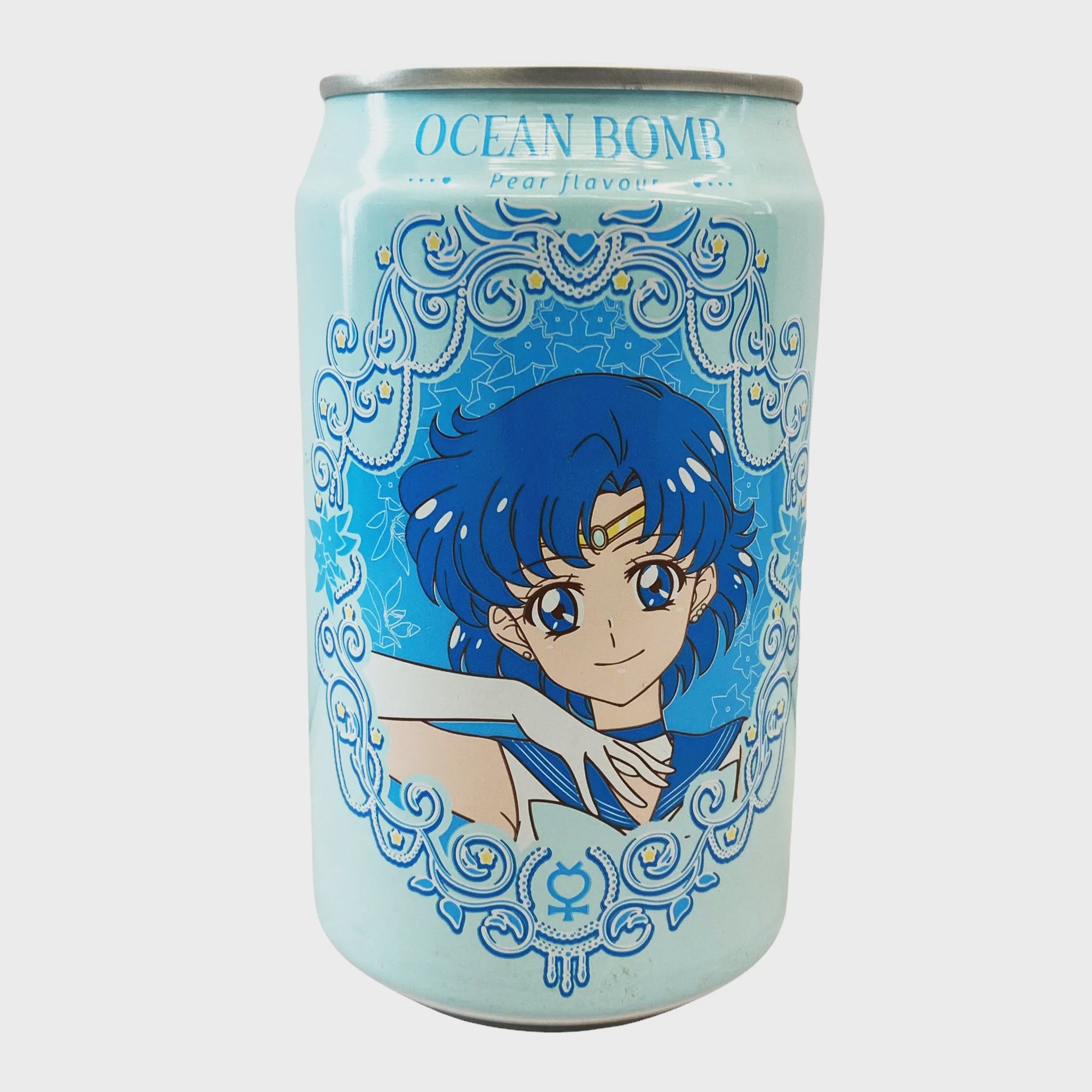 OCEAN BOMB SAILOR MOON AGUA GASIFICADA SABOR PERA 330ml-Alimentos-Asian Food-Akibara Xpress