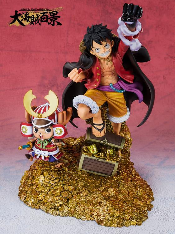 One Piece FiguartsZERO Monkey D. Luffy (WT100 Commemorative: Daikaizoku Hyakkei)-Figuras-BANDAI-Akibara Xpress
