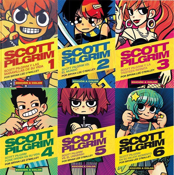 PACK MANGAS SCOTT PILIGRIM 1-6 PASTA SUAVE-Mangas Kamite-Manga Kamite-Akibara Xpress