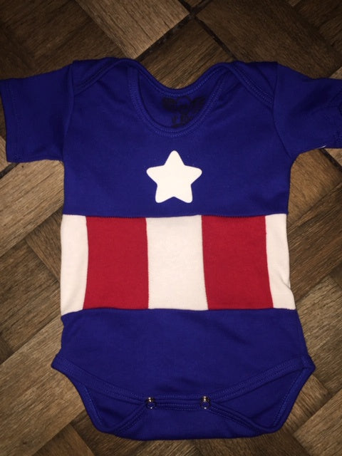 Pañalero Cap America-Ropa-U Rock Baby shop-Akibara Xpress