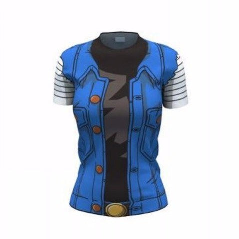 Playera Licra Androide 18 Small-Ropa-Black Widow-Akibara Xpress