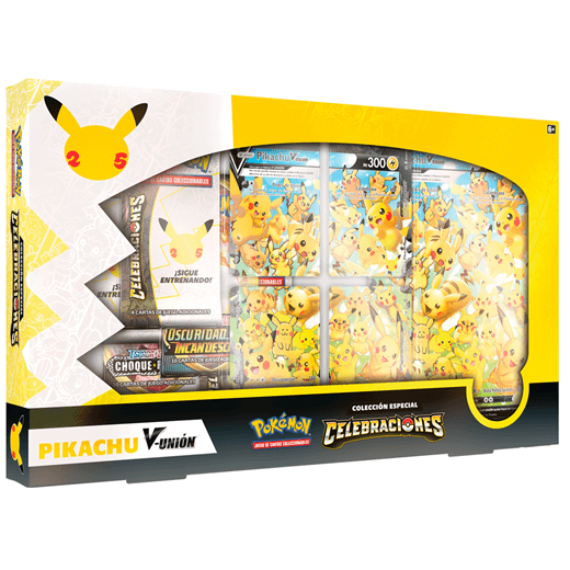 POKEMON COLECCION ESPECIAL CELEBRACIONES PIKACHU V- UNION-TCG-PANINI ETC-Akibara Xpress