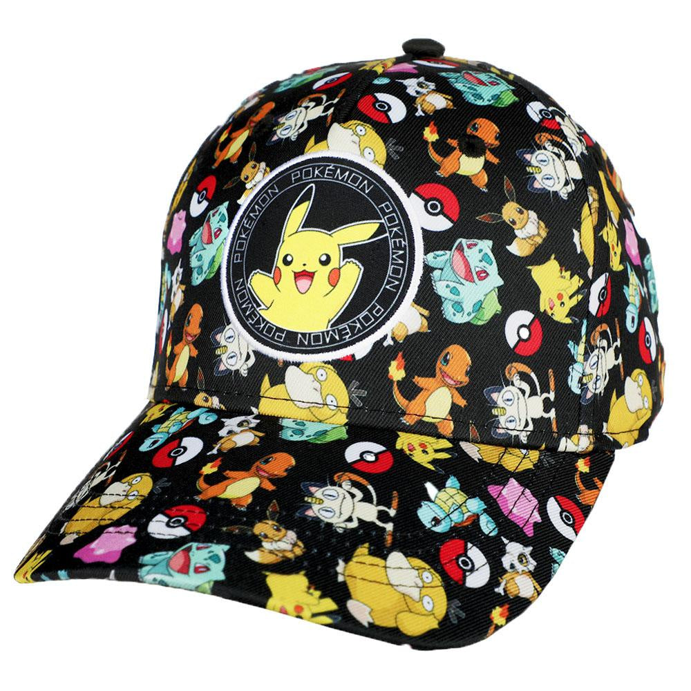 Pokemon - Estampado Pokemones Gorra Ajustable-Gorras-BIOWORLD-Akibara Xpress