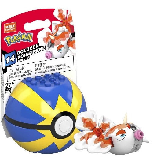 Pokemon Mega Construx Goldeen Poissirene-Figuras-MEGA CONSTRUX-Akibara Xpress
