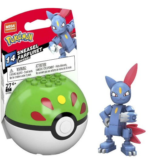 Pokemon Mega Construx Sneasel Farfuret-Figuras-MEGA CONSTRUX-Akibara Xpress