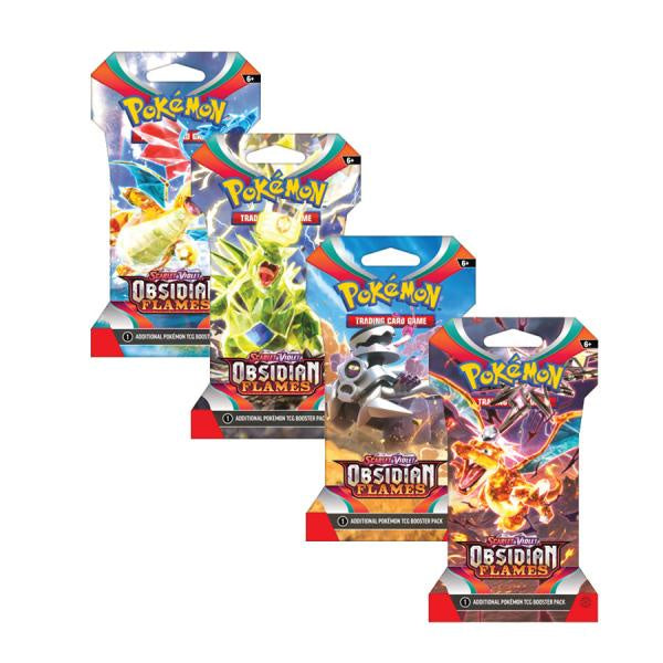 POKEMON TCG OBSIDIAN FLAMES SLEEVED BOOSTER-TCG-Juegos de Mesa-Akibara Xpress