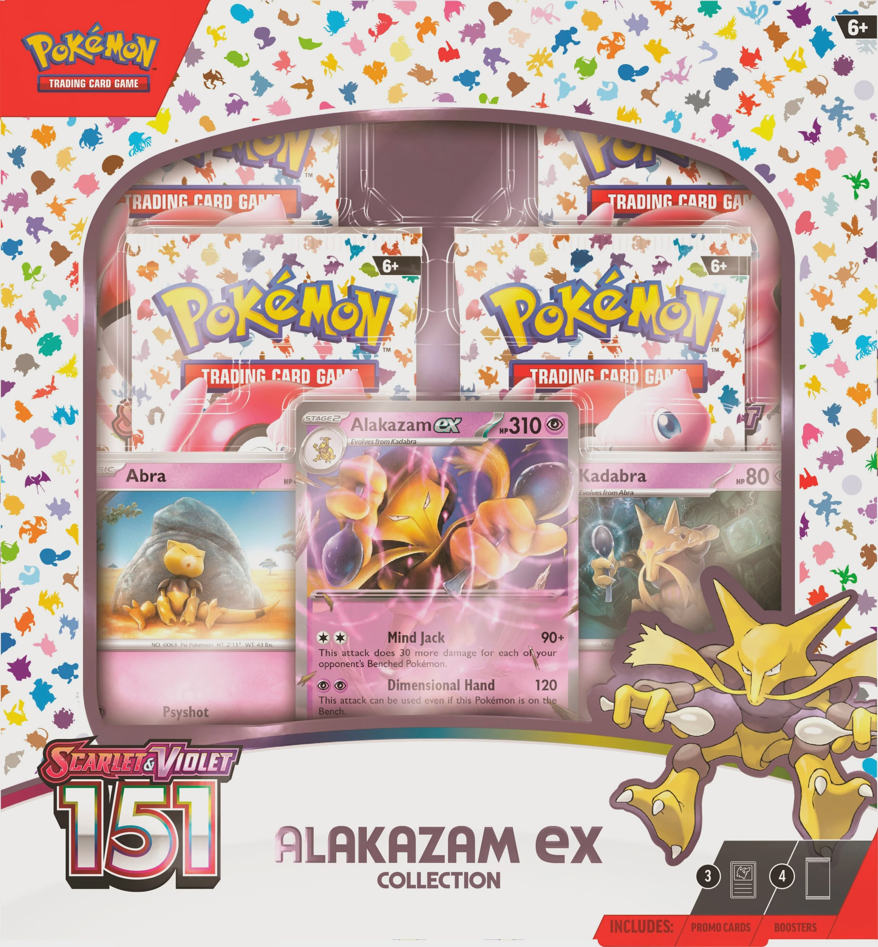 Pokemon TCG: Scarlet & Violet 151- Alakazam ex Collection Box-TCG-Juegos de Mesa-Akibara Xpress
