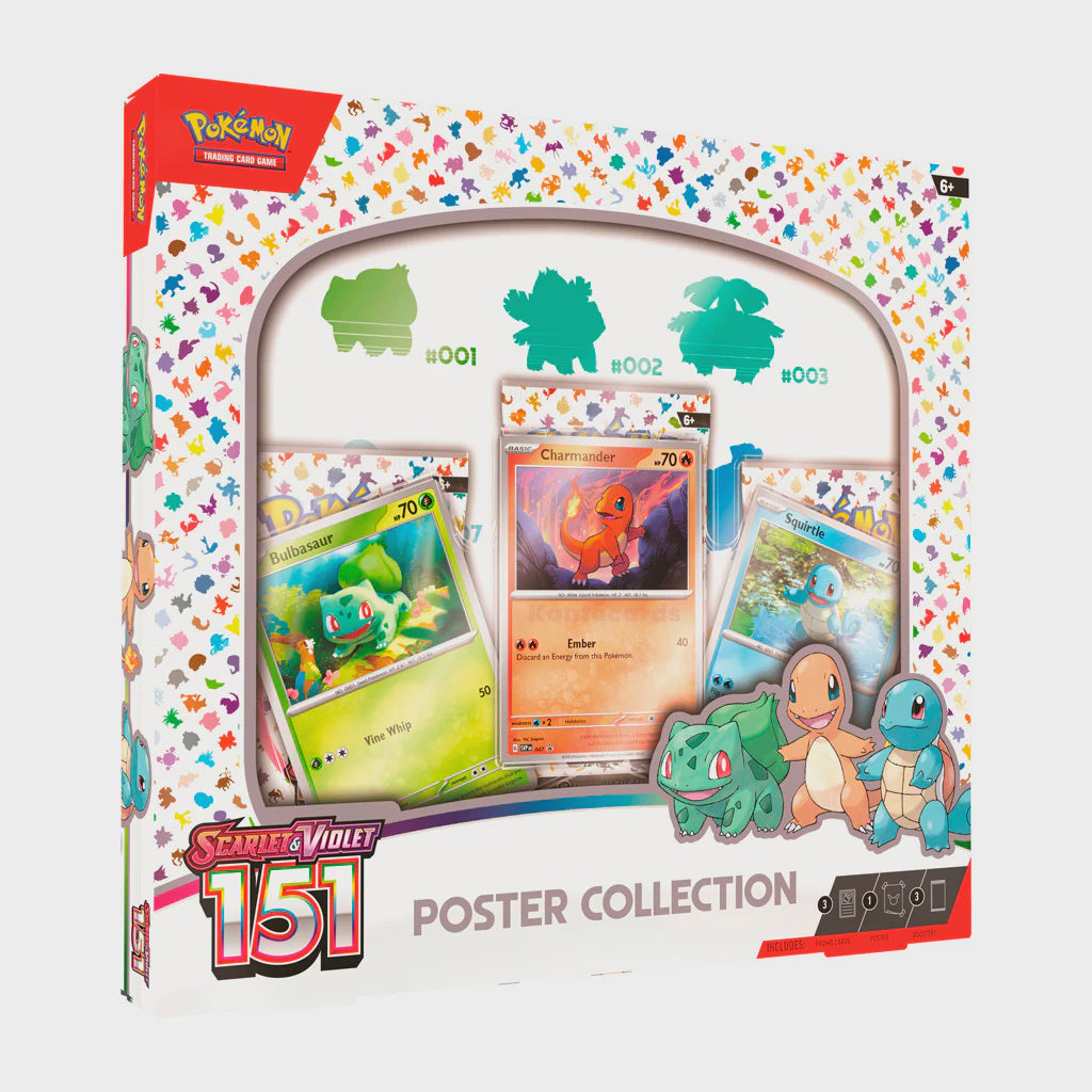 Pokemon TCG: Scarlet & Violet 3.5 Pokemon 151- Poster Collection-TCG-Juegos de Mesa-Akibara Xpress