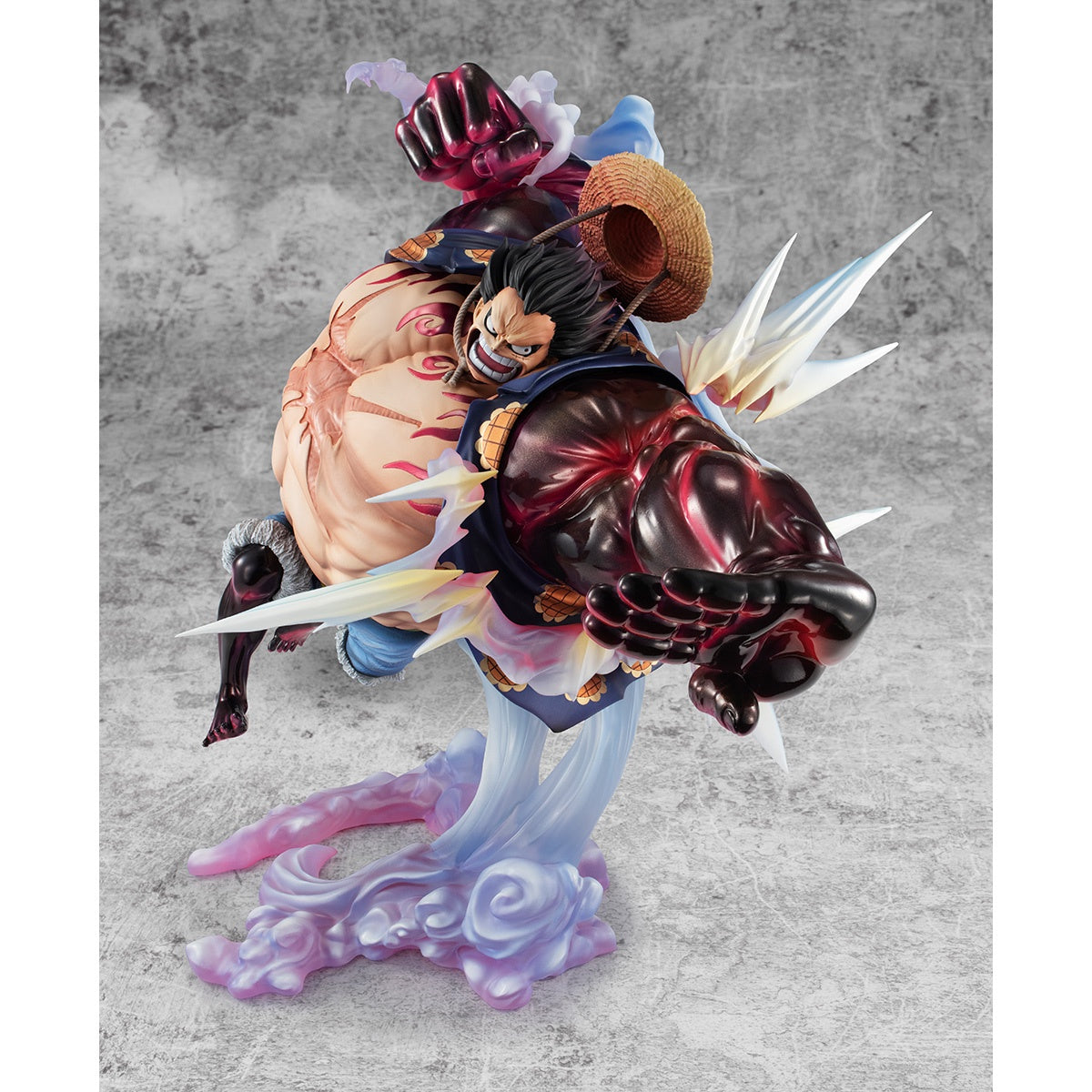 Portrait.Of.Pirates ONE PIECE "SA-MAXIMUM" Monkey D. Luffy Gear Four "Boundman" Ver.2-Figuras-MEGAHOUSE-Akibara Xpress