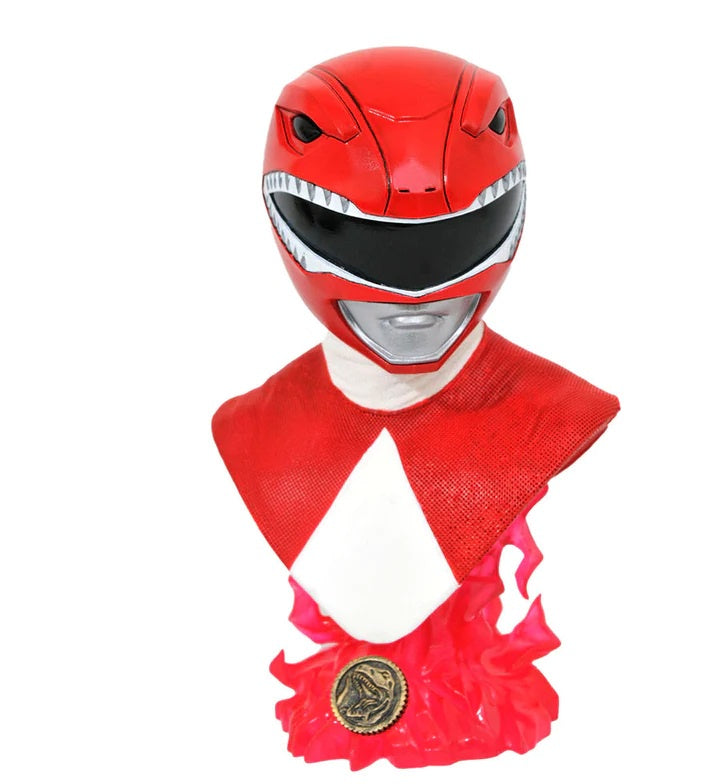 Power Rangers Diamond Select Toys Busto Red Ranger Escala 1:2-Figuras-HASBRO-Akibara Xpress