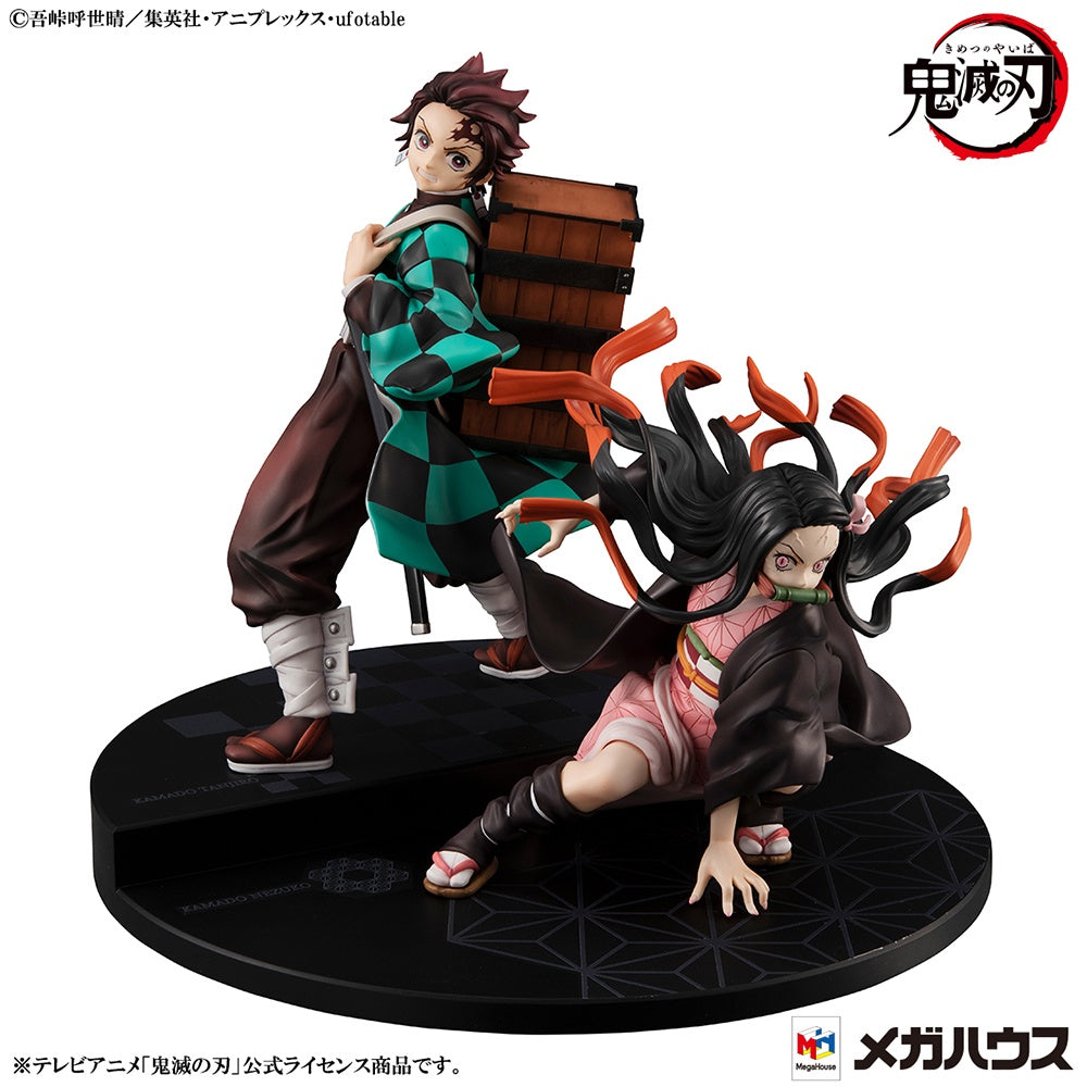 Precious G.E.M. series Demon Slayer: Kimetsu no Yaiba TANJIRO Y NEZUKO-Figuras-MEGAHOUSE-Akibara Xpress