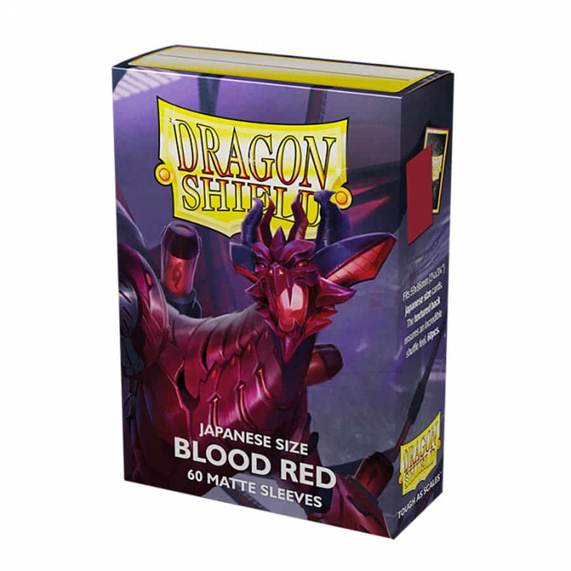 Dragon Shield Sleeves: Japanese- Matte Blood Red (60 ct.)