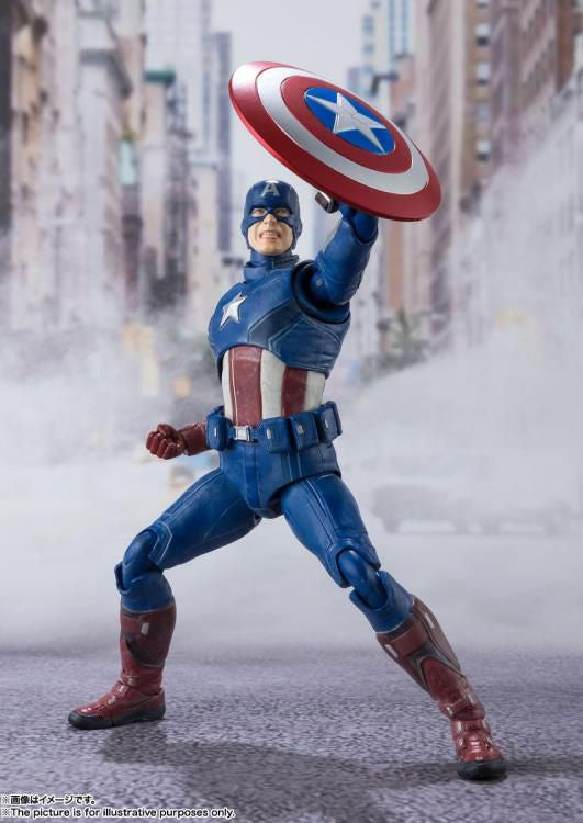 S.H.Figuarts Captain America(Avengers Assemble)-Figuras-BANDAI-Akibara Xpress